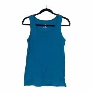 Justice girls blue tank top